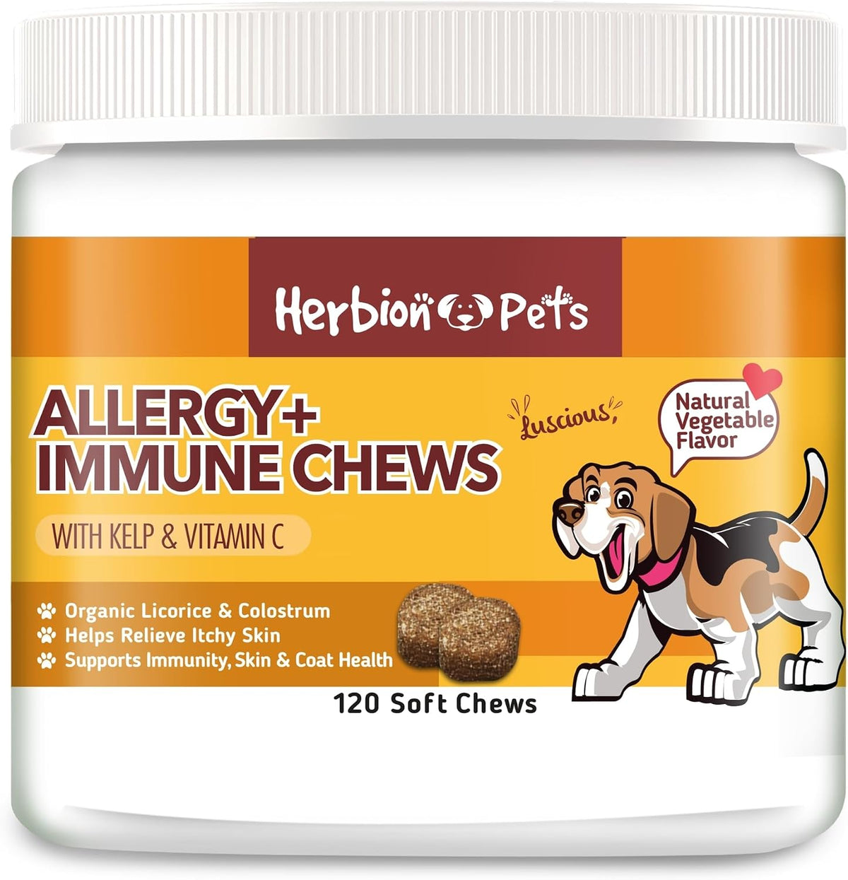 Herbion Pets Digestive Support Chews – Probiotics & Enzymes for Dogs, 120 Soft Chews - görsel 8