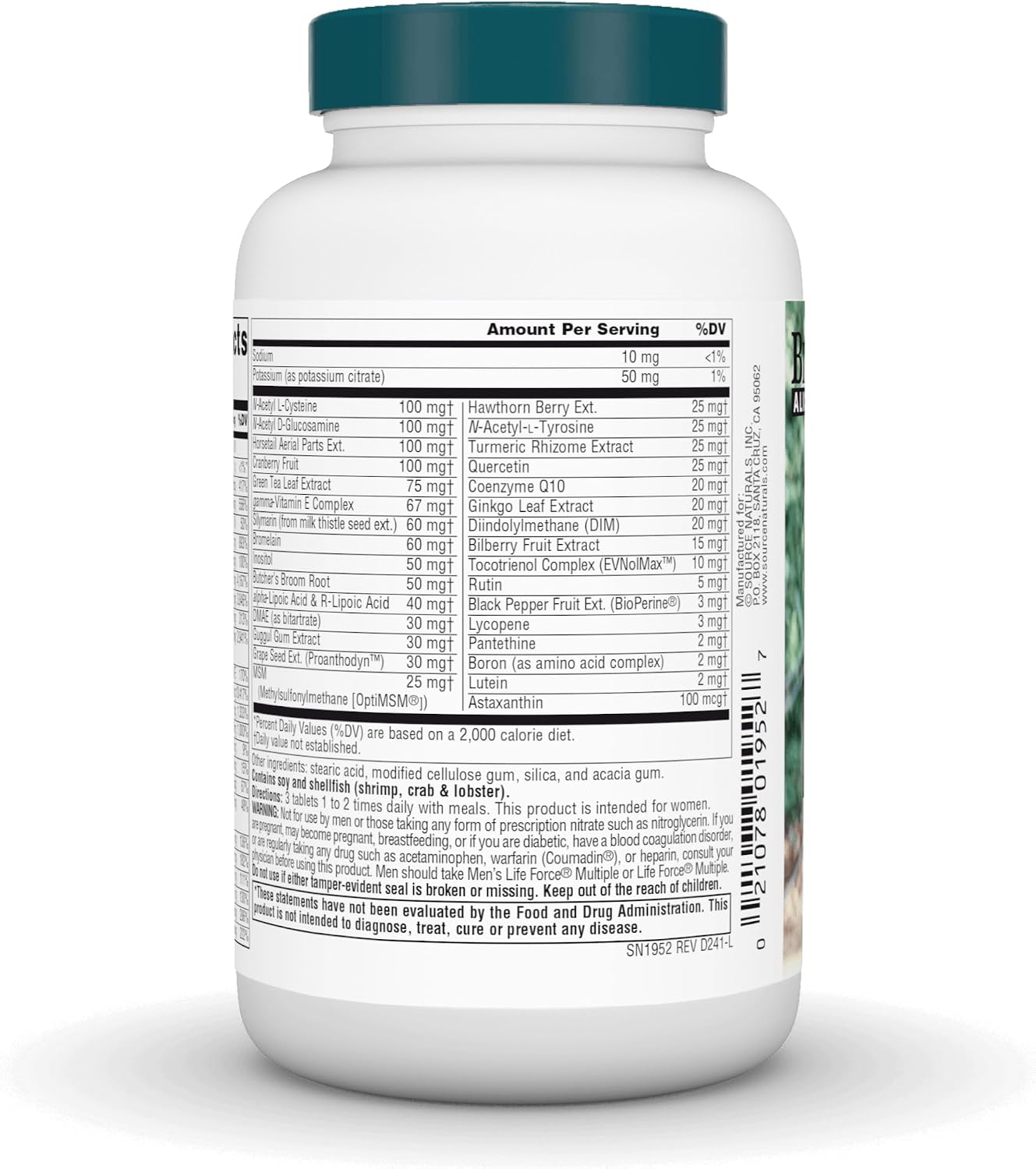 Women's Life Force Multiple Iron Free – Daily Multivitamin with Antioxidants & Herbs - görsel 3