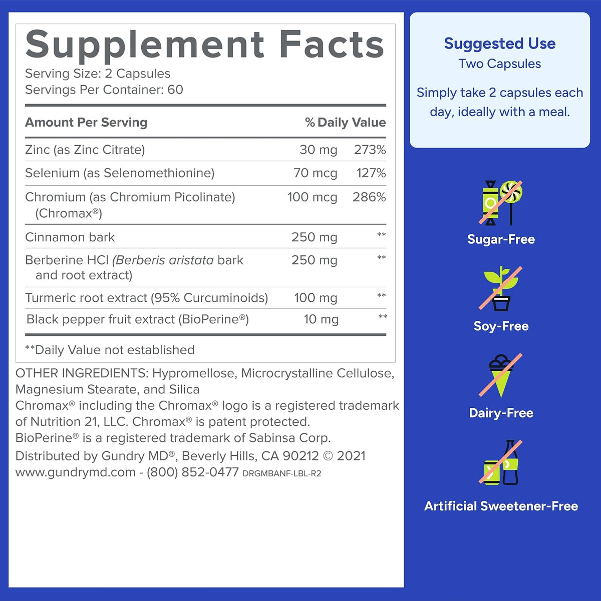 Gundry MD Metabolic Advanced Nutrient Blend with Berberine - 120 Capsules - görsel 7