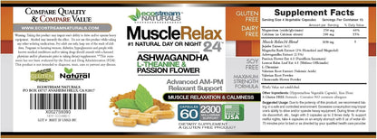 2 Pack, Original Muscle Relaxant 24/7 Day/Night Max Strength with Magnesium