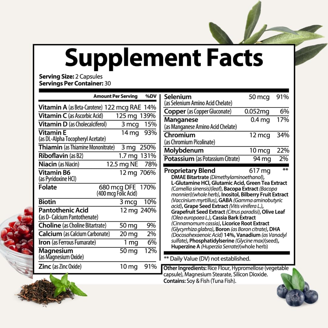 Besti Supplements Focus - Perimenopause Support with Focus+ Formula, 60 Capsules - görsel 4