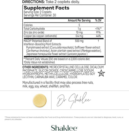Shaklee Chewable Vita-C 250mg, Lemon Flavoured, 60 Chewable Tablets