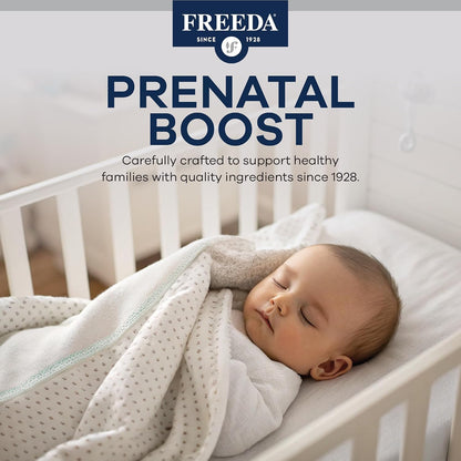 FREEDA Mini Prenatal Vitamin - Kosher, Tiny and Easy to Swallow Tablets with Iron and Folate, 240 Tablets