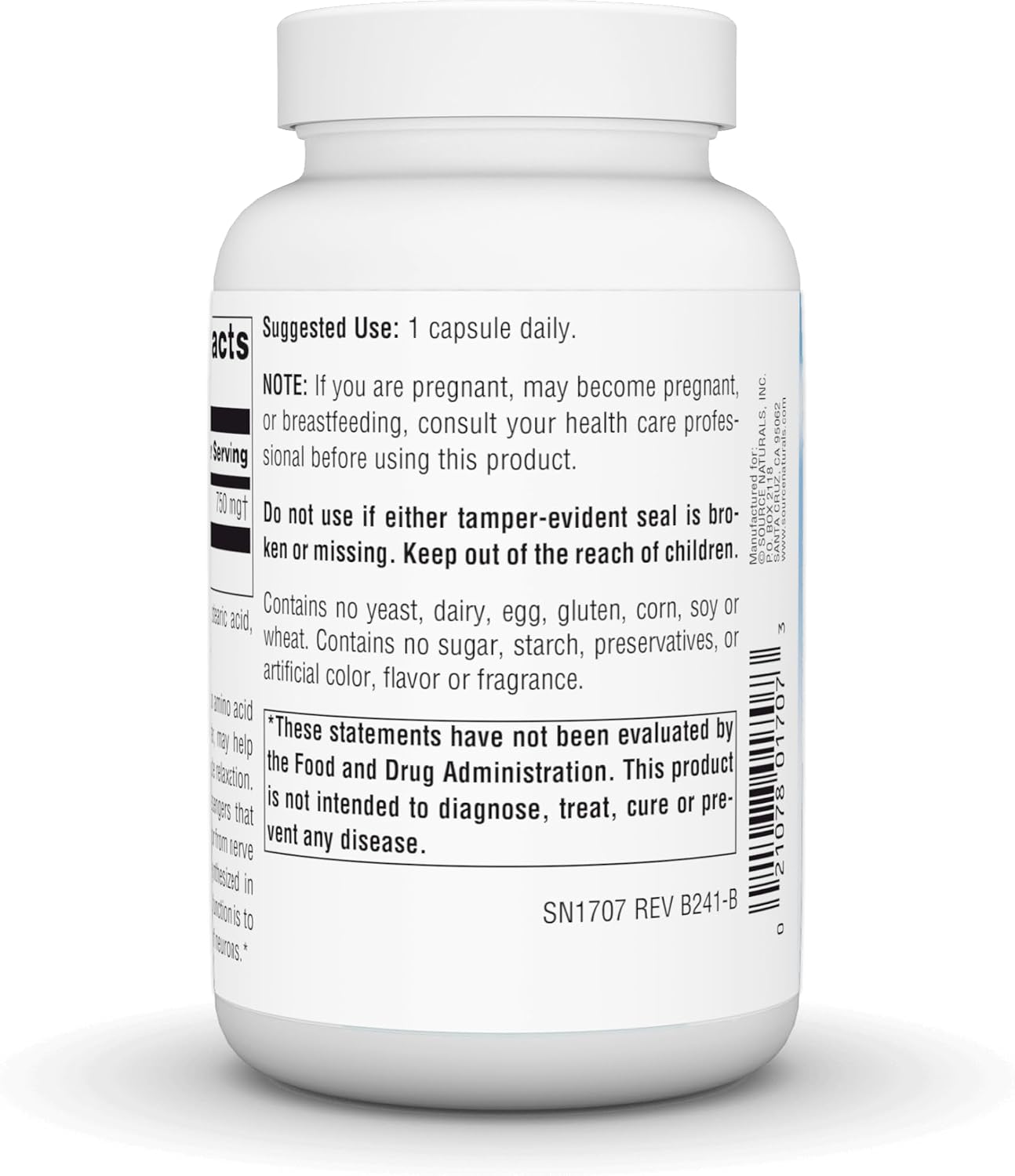 Source Naturals Serene Science GABA 750mg – 90 Capsules - görsel 4