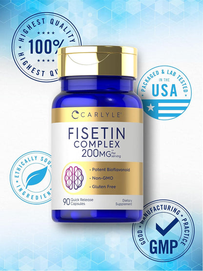 Carlyle Fisetin Complex Supplement - 90 Capsules