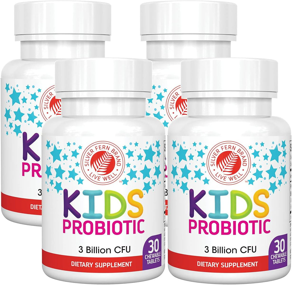 Silver Fern Kids Ultimate Probiotic - 30 Chewable Tablets - Berry Flavour - Digestive Health & Natural Defences - görsel 10