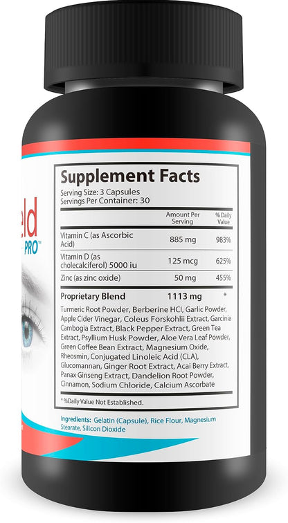 VisiShield Pro - Vision Supplement - Advanced Vision and Eye Support Formula - Promote Macula, Retina, and Ocular Health - Support Clear Vision - Antioxidant Eye Cell Support - Help Reduce Blurred Vision
