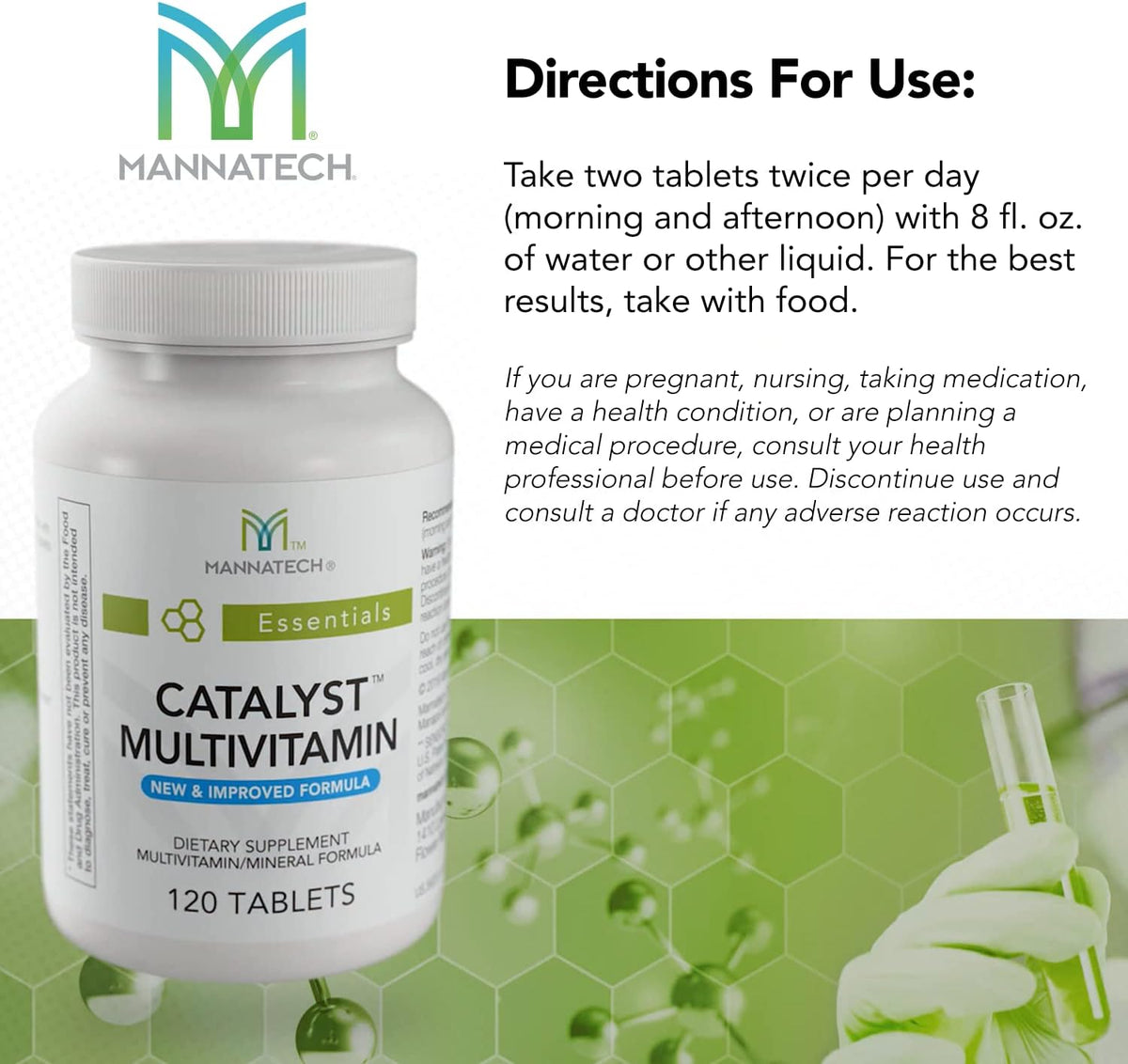 Mannatech Catalyst Multivitamin – 120 Tablets with Ashwagandha - görsel 5