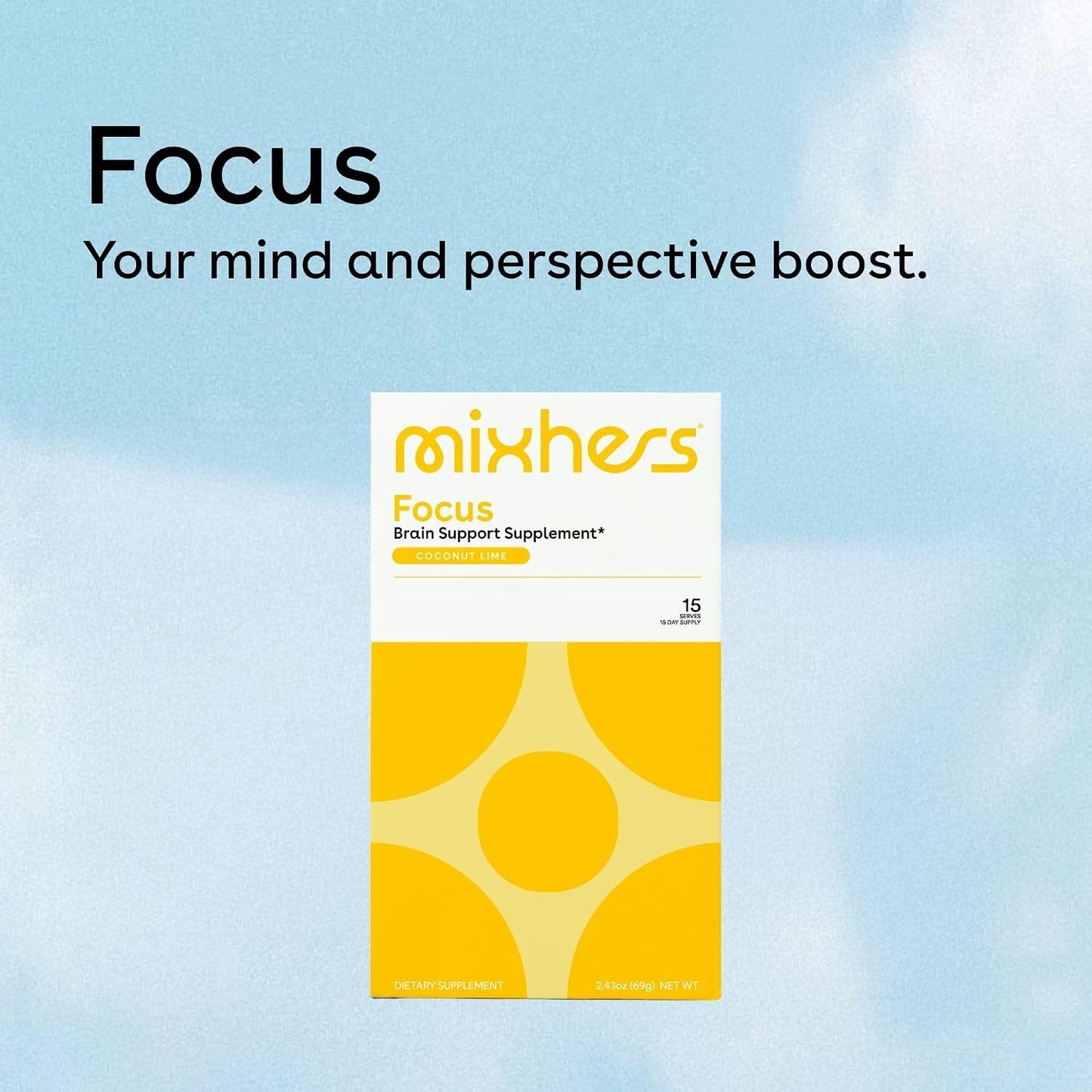 MIXHERS Focus - Nutrition for Women - 15 Sachets - Coconut & Lime - görsel 3