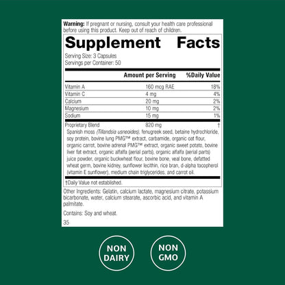 Standard Process Allerplex - Lung Health Support Supplement with Vitamin A & Pneumotrophin PMG - 150 Capsules