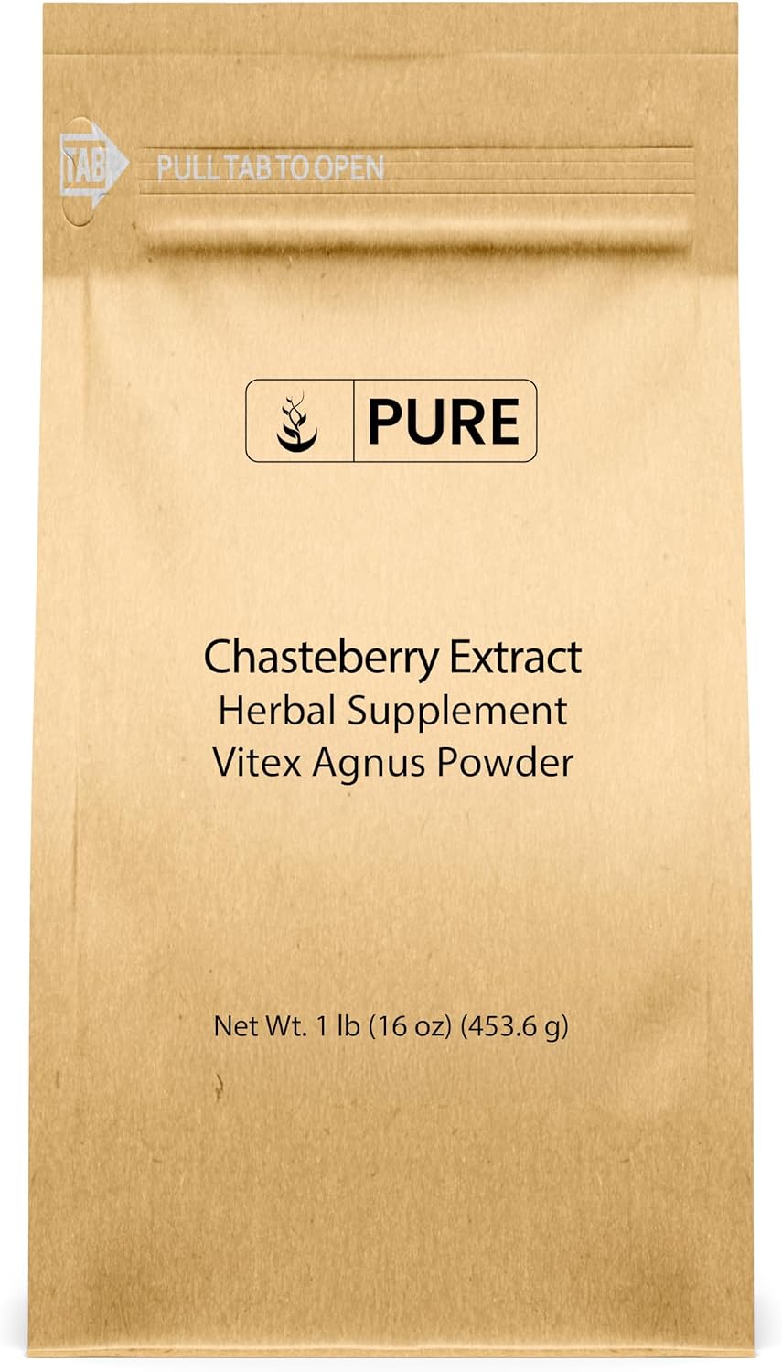 PURE ORIGINAL INGREDIENTS Chasteberry Extract (454 g) Vitex Agnus-Castus Tree, Non-GMO - görsel 1