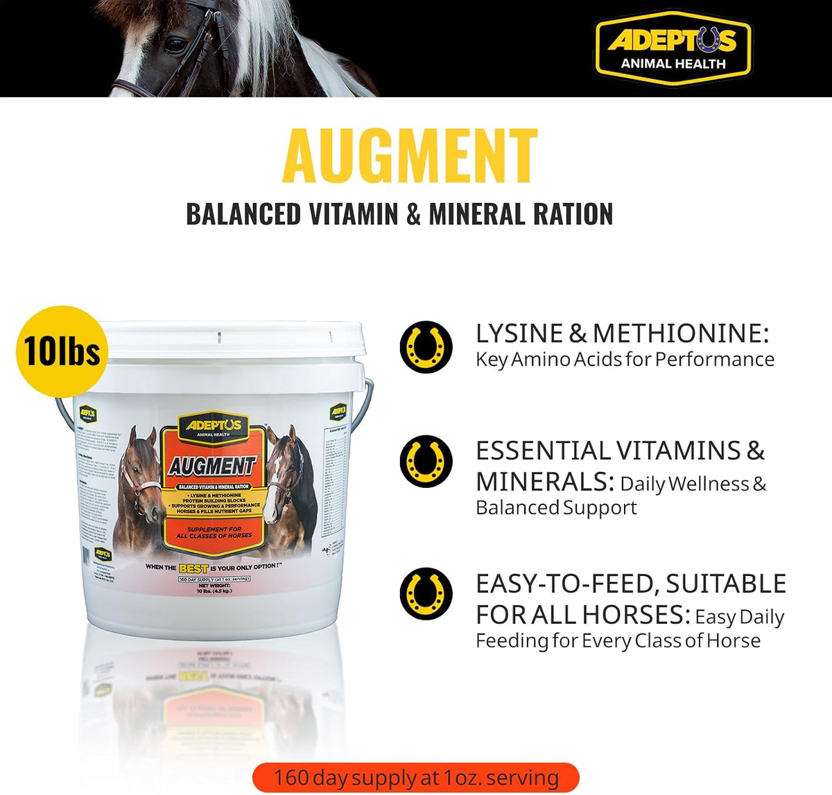 Adeptus Nutrition Augment Vitamin & Mineral Balancer for Horses - görsel 2