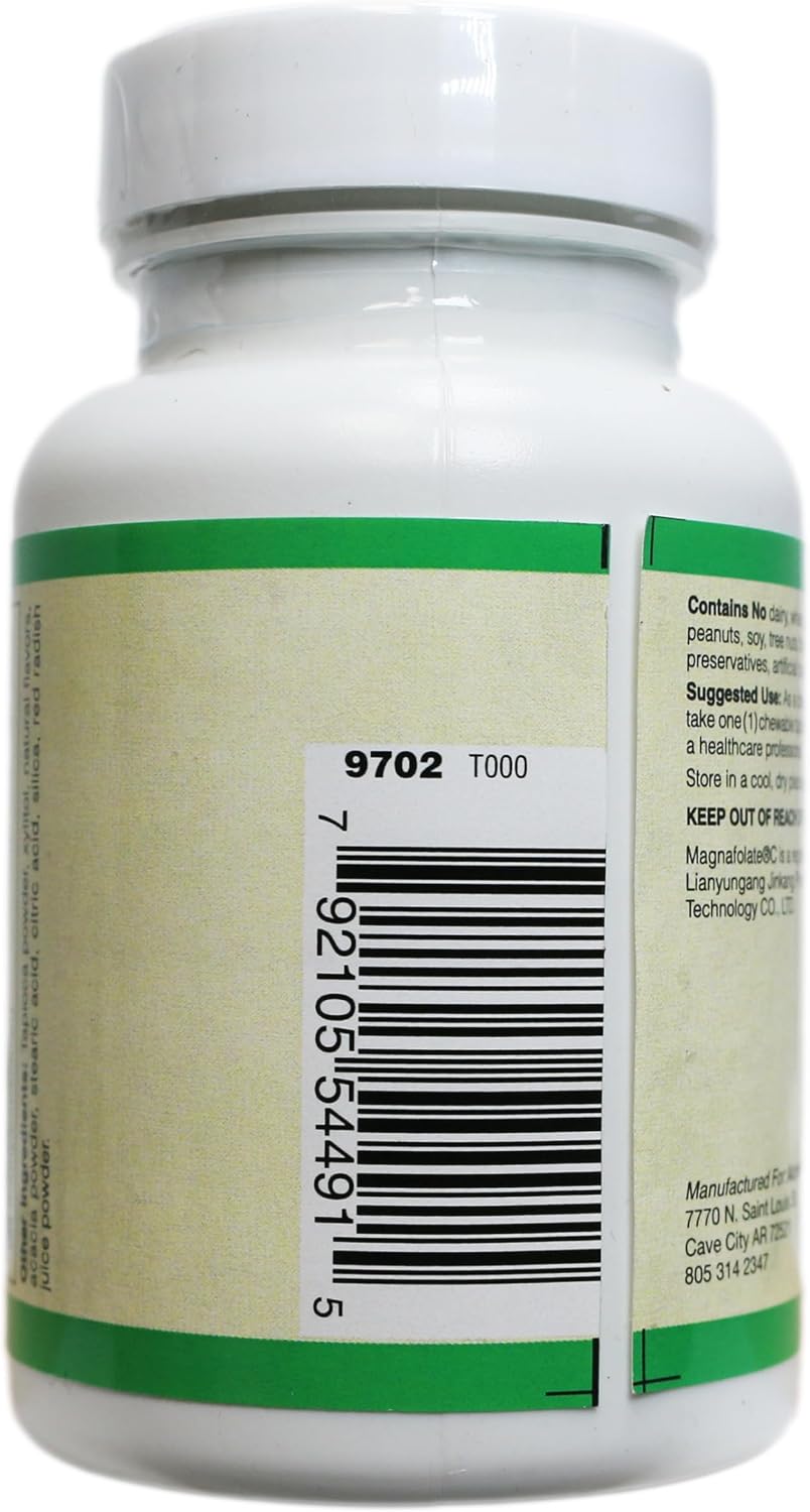 Co-Enzymated B-12, Folate & B-6 Chewable Tablets - Natural Berry Flavour - with Methylcobalamin, P-5-P, and Magnafolate-C L-5-MTHF - görsel 5