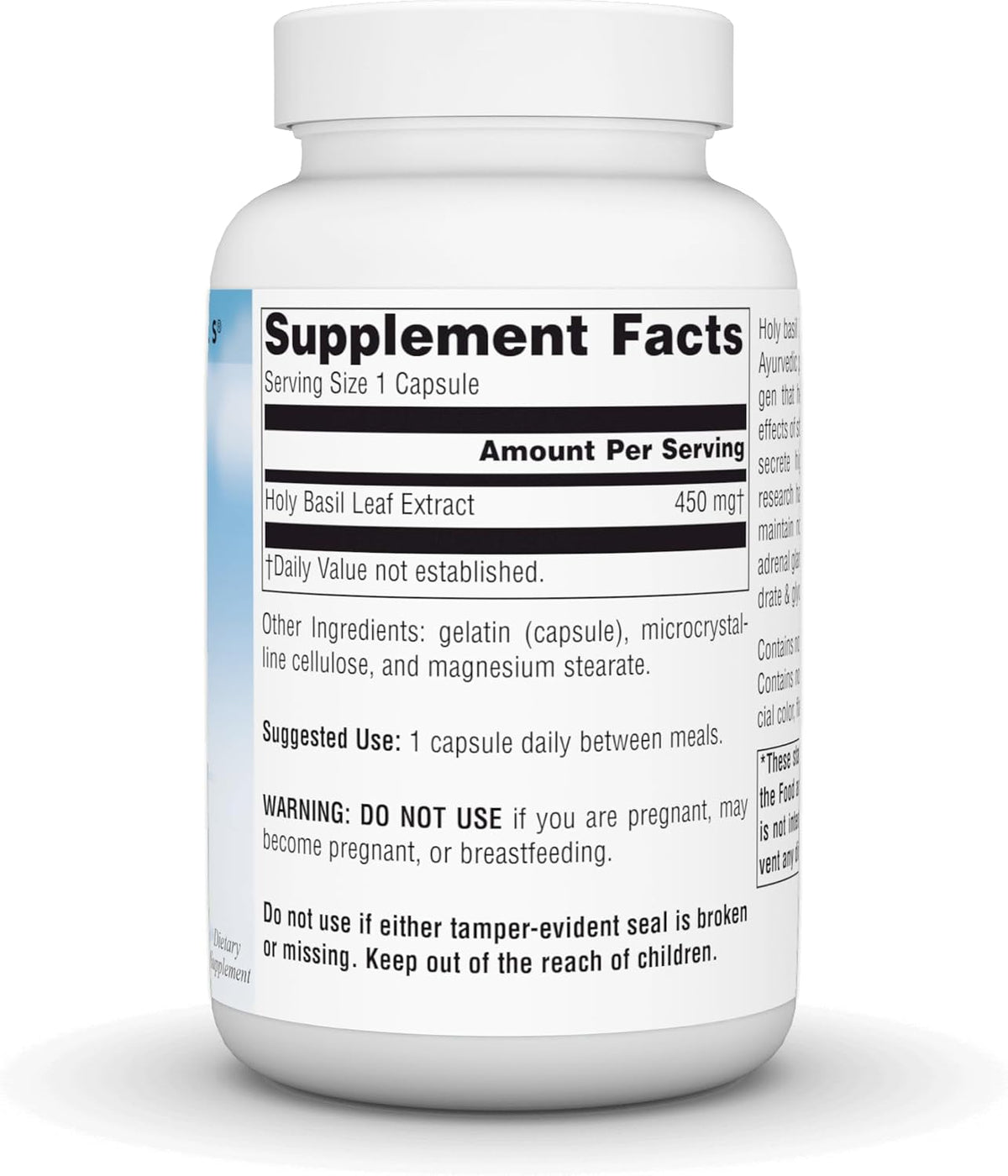 Source Naturals Holy Basil Extract – 450 mg, 120 Capsules - görsel 3