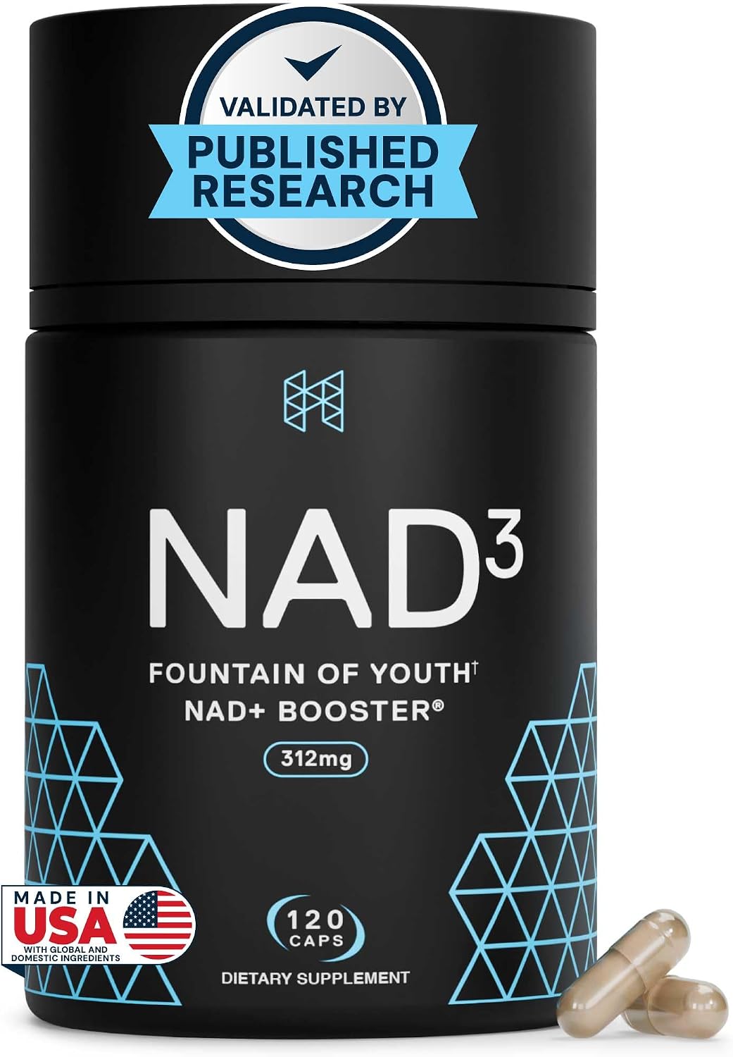 HPN NAD3 Clinical NAD+ Booster - 120 Capsules (60-Day Supply) - görsel 1