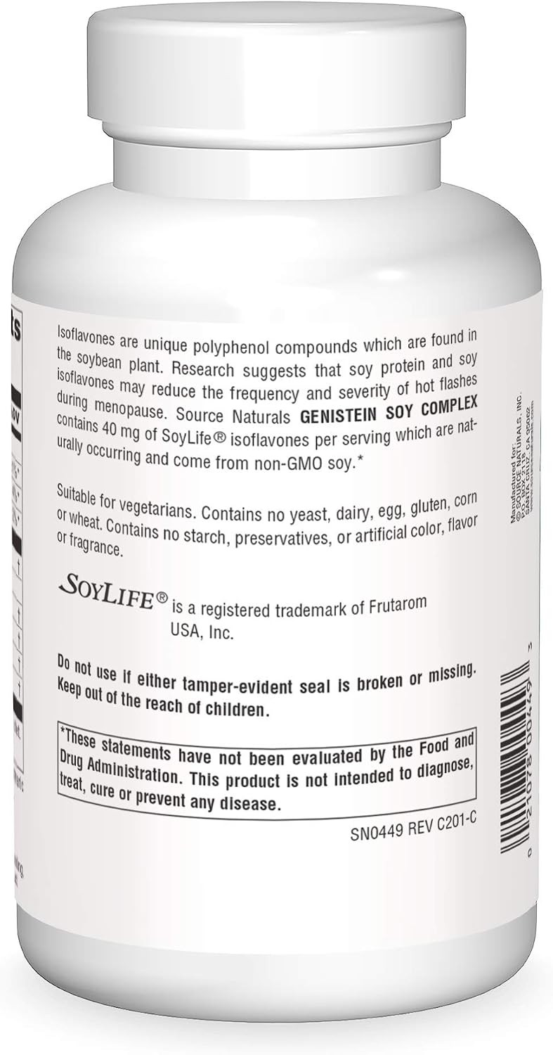 Source Naturals Genistein Soy Complex 1000 mg – 240 Tablets - görsel 2