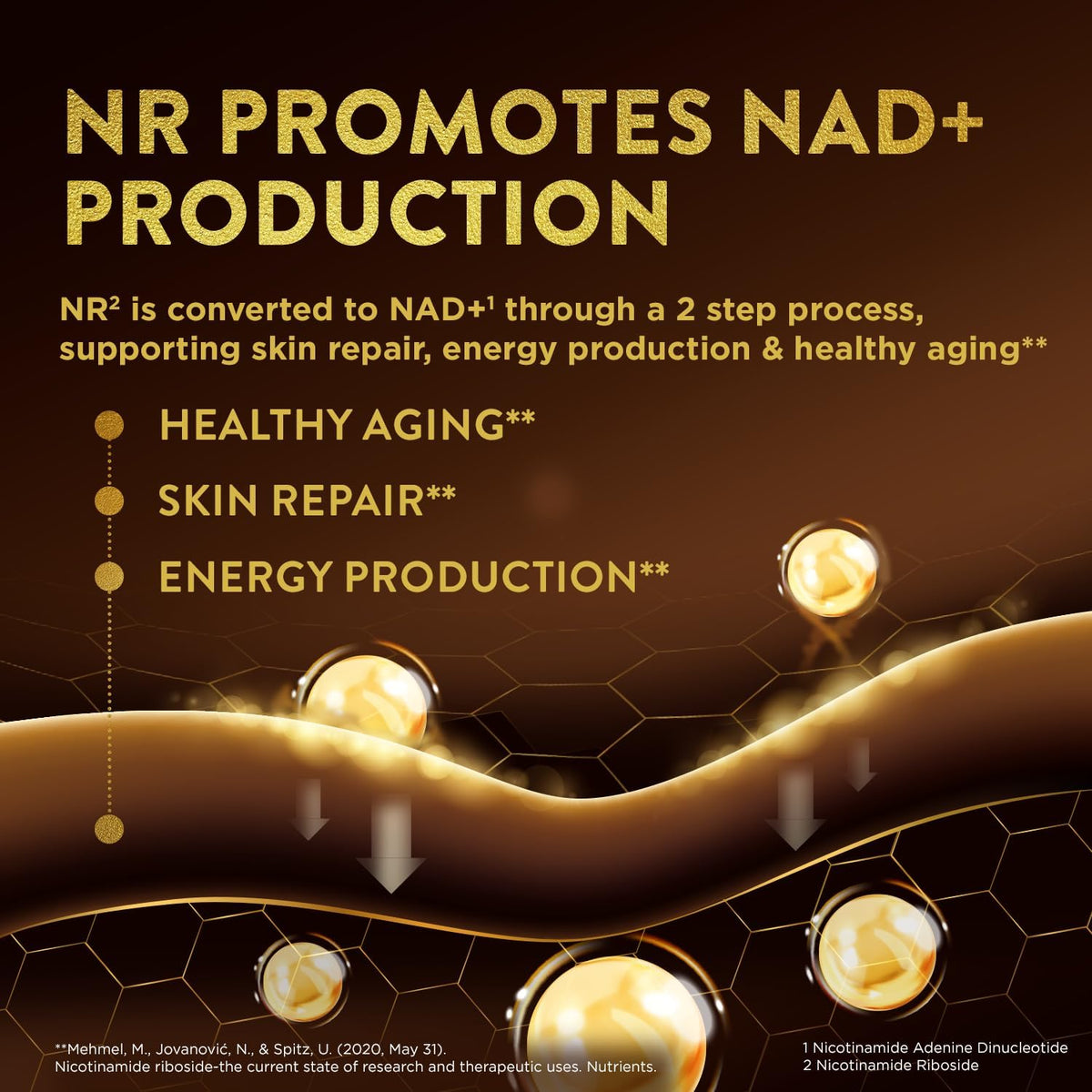 Swisse Plus NAD+ Beauty Restore - NAD+ Supplement with Niagen - 30 Capsules - görsel 4