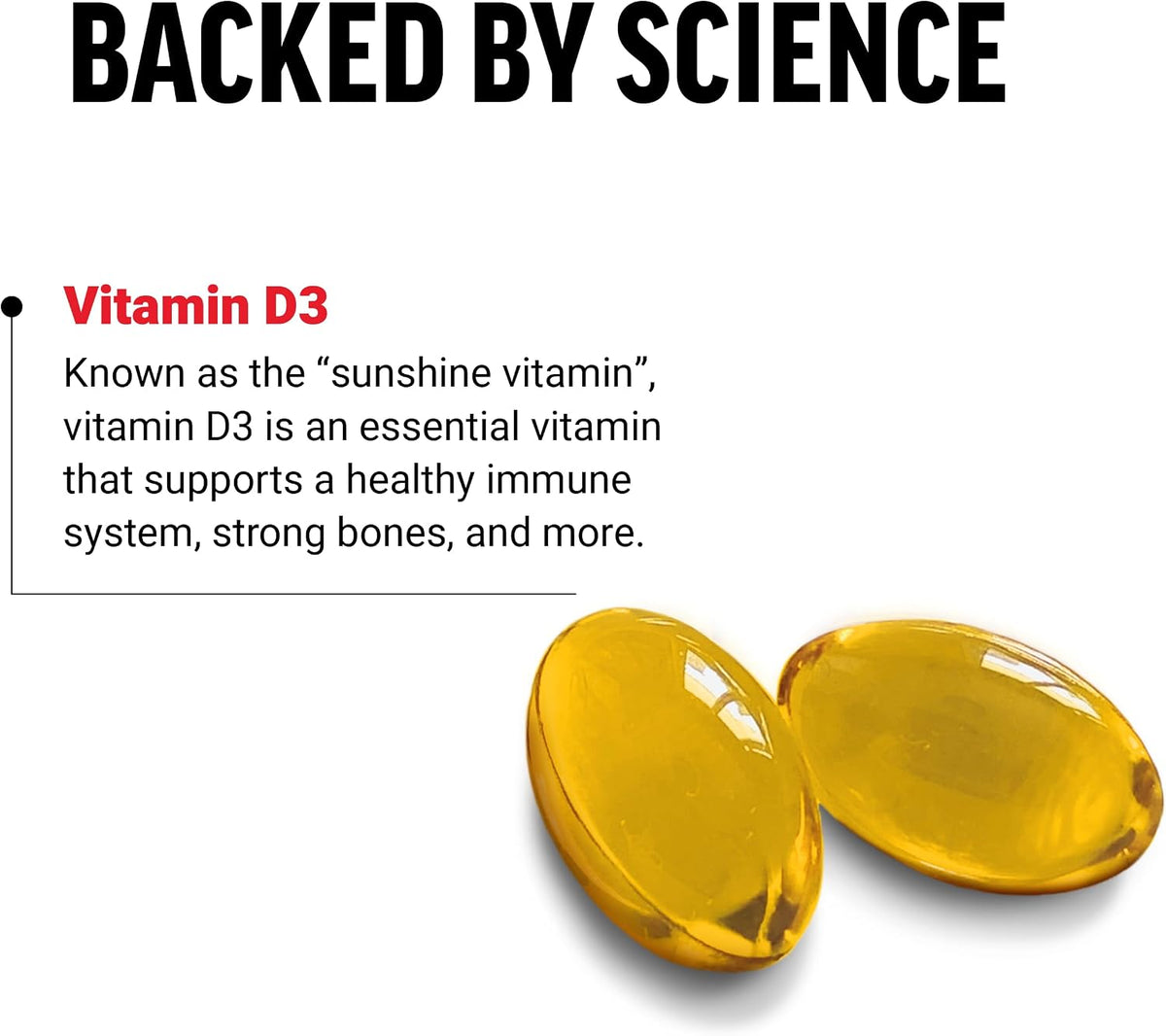 Force Factor Vitamin D3 5000 IU Softgels - High-Potency Vitamin D Supplement for Immune and Bone Health, 120 Softgels - görsel 3