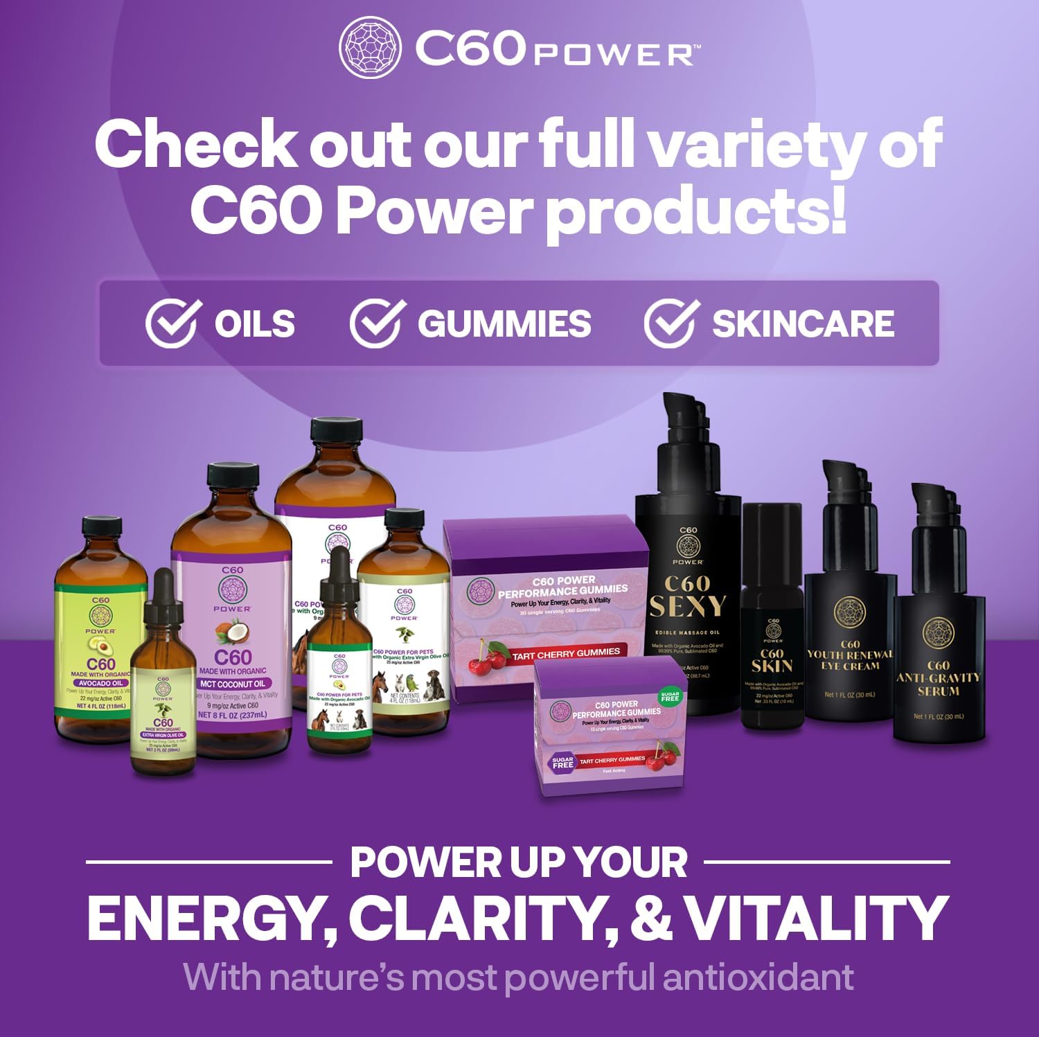 C60 Power - Organic Avocado Oil with 99.99% Pure C60 - görsel 4