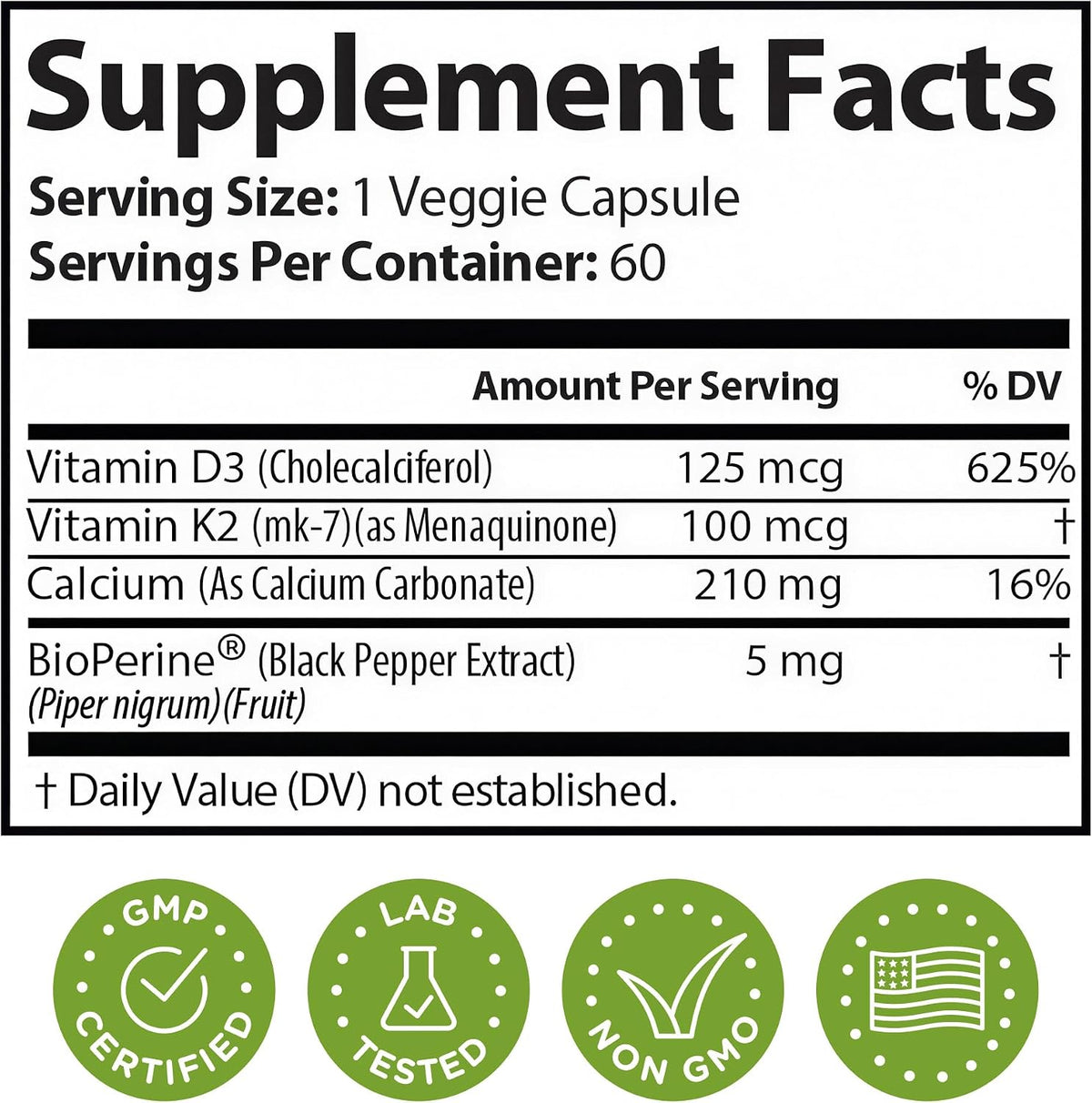 Vein & Artery Supplement – Circulation Support with Calcium – 60 Capsules - görsel 8