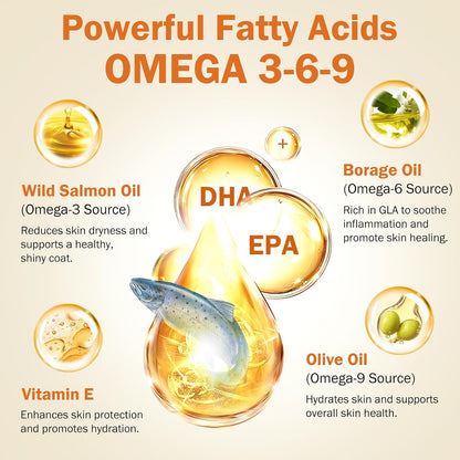 Allergy & Itch Omega-3 Fish Oil Skin and Coat Chews for Dogs
