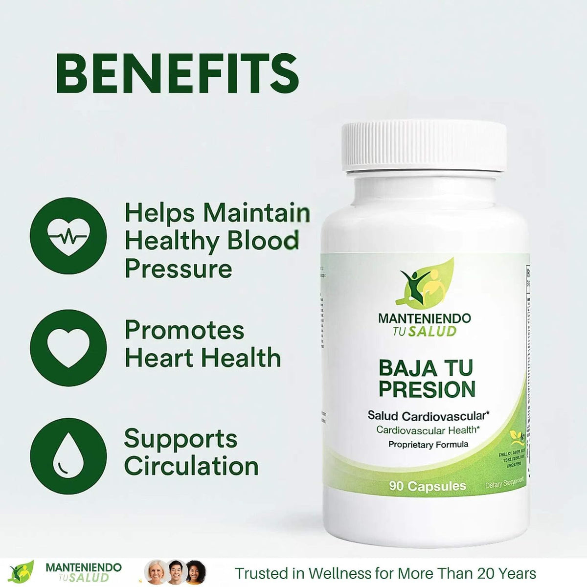 Baja Tu Presion Hawthorn Extract, Herbal Supplement, Garlic Extract, 90 Capsules - görsel 3