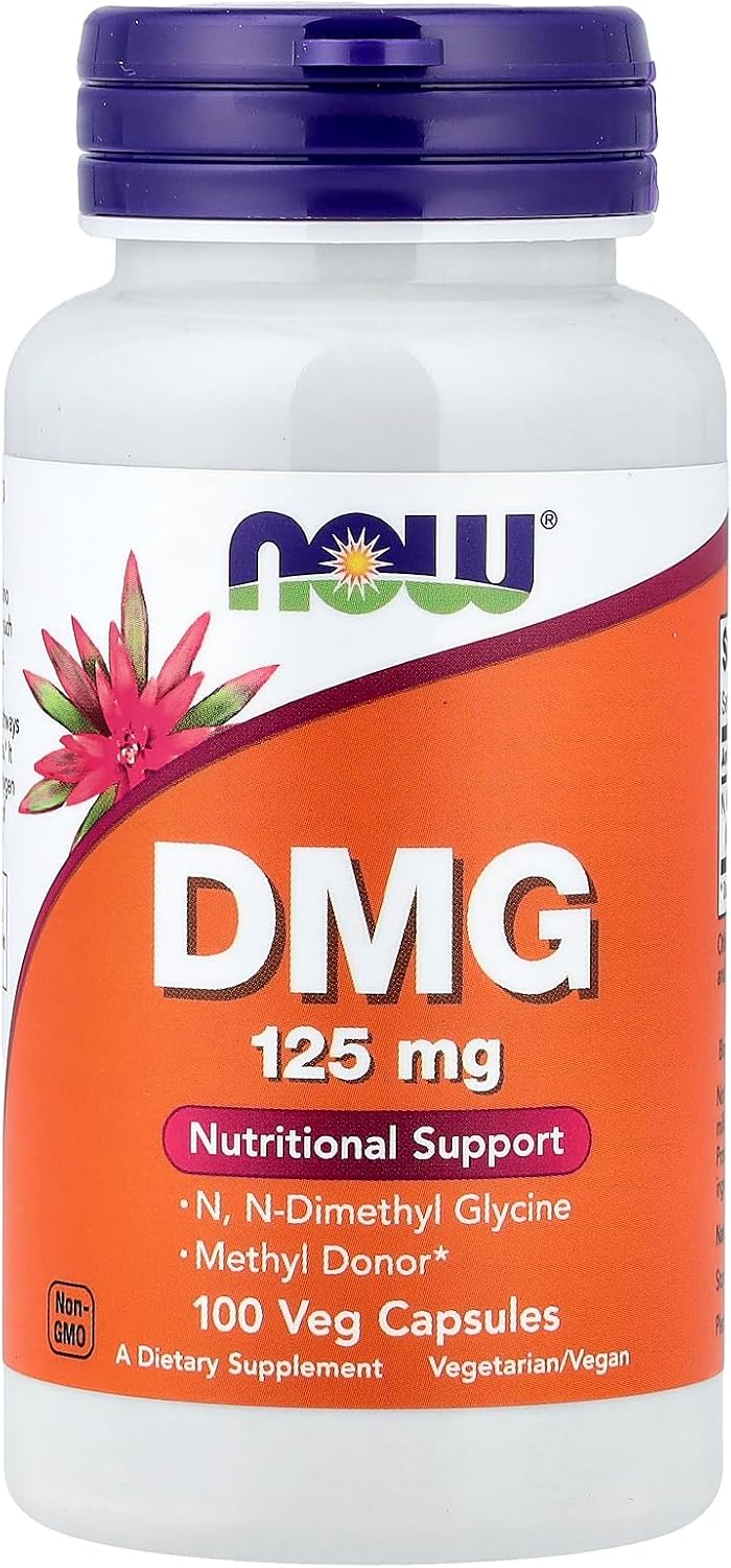 NOW Foods DMG 125mg, 100 Capsules - görsel 1