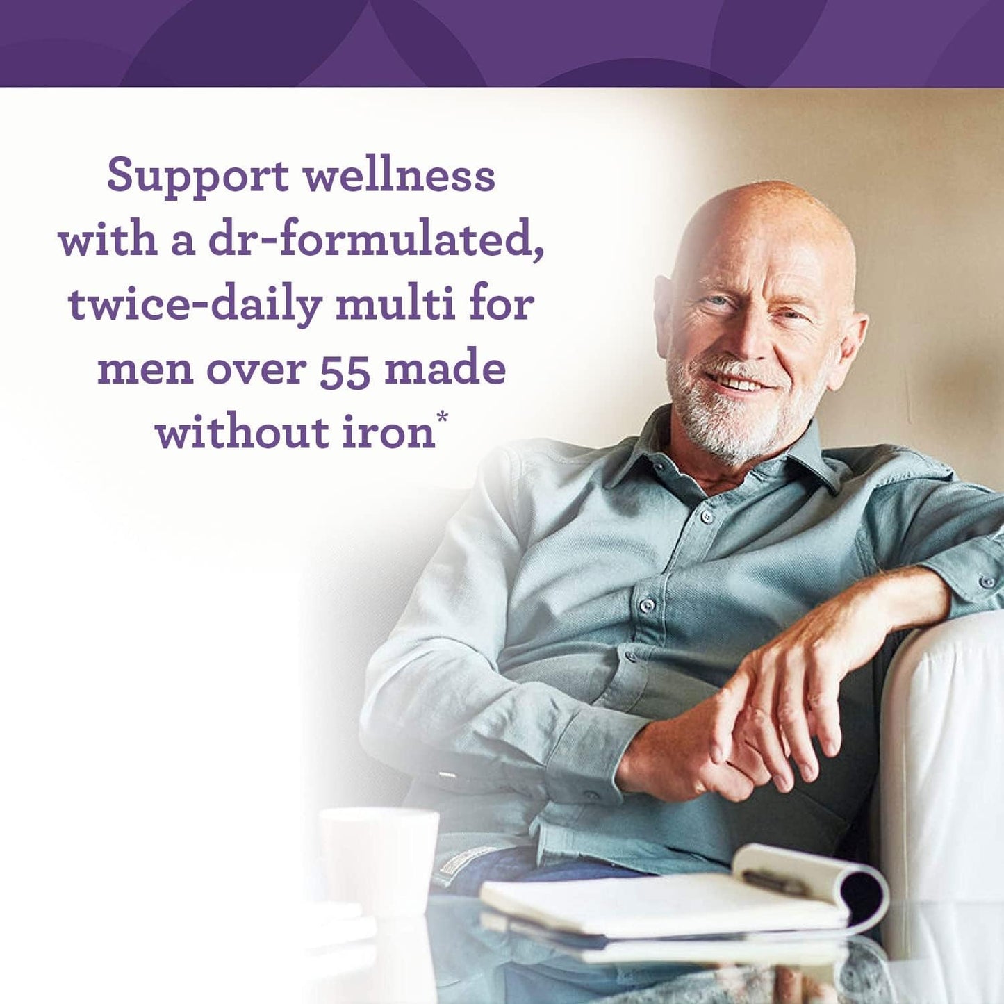 INNATE Response Formulae Men's Multivitamin 55+ with Vitamin C, B12, D3, Choline & Methylfolate - 120 Tablets - görsel 3