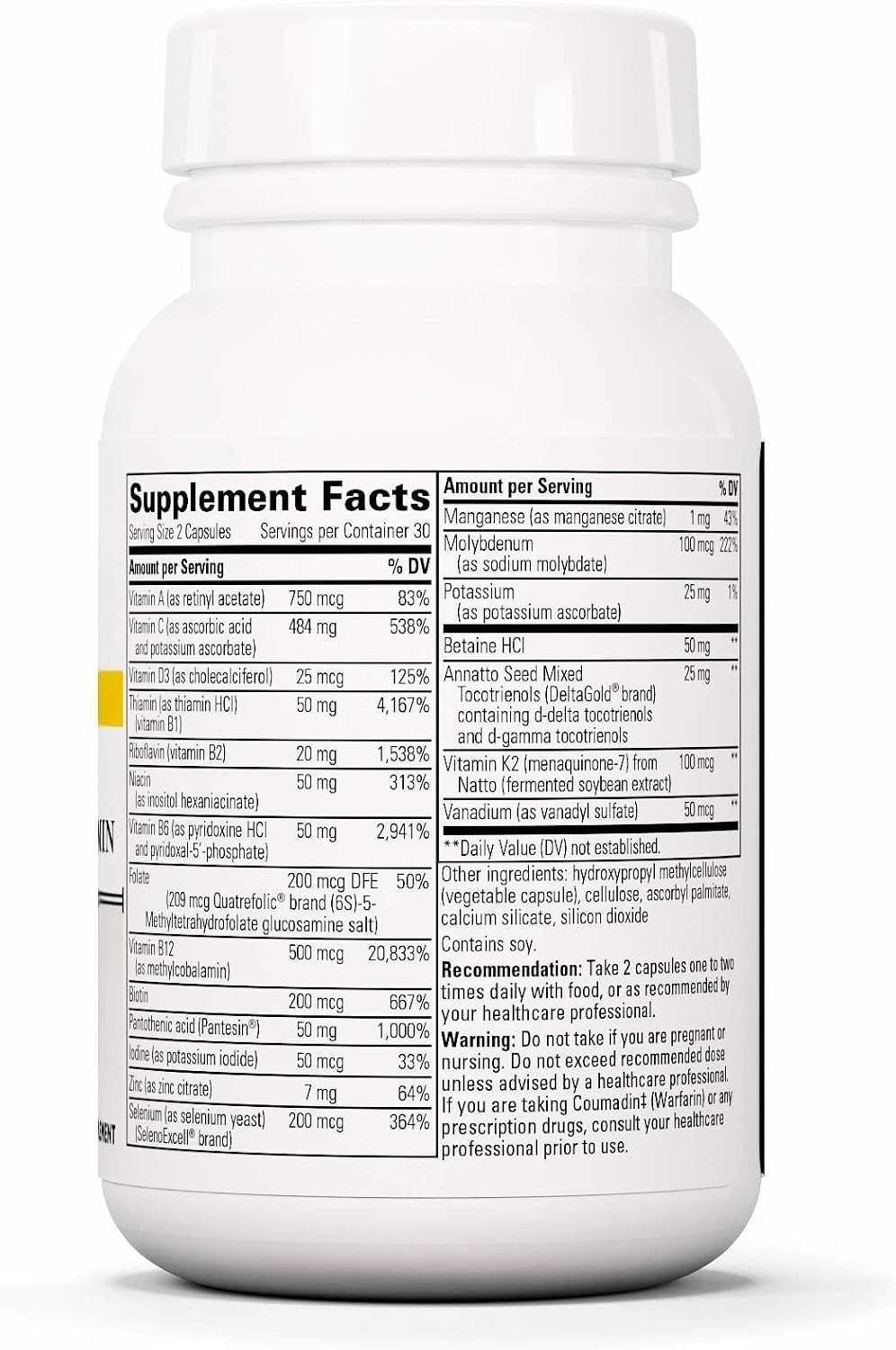 Integrative Therapeutics ProThrivers Wellness Multivitamin - 60 Capsules - görsel 3