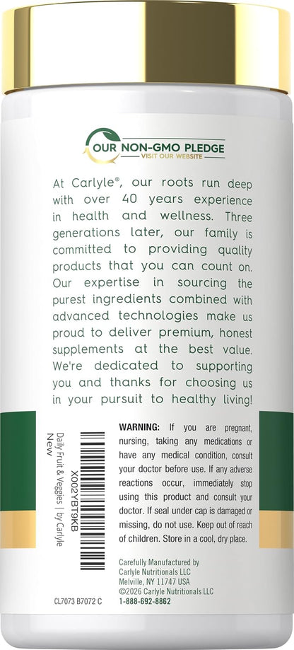 Carlyle Fruits and Veggies Supplement - 250 Capsules