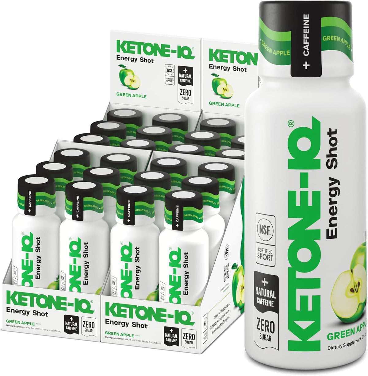 Ketone-IQ Caffeine Performance Energy Shots – Clean Energy for Focus & Endurance, 5g Ketones, 100mg Green Tea Caffeine, B Vitamins, 24 Pack (Raspberry Lemonade) - görsel 8