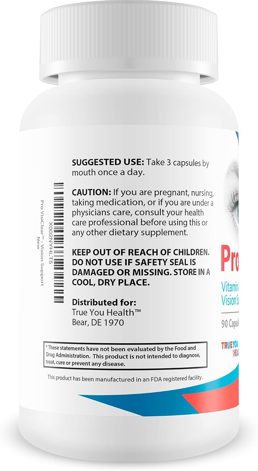 Pro VisiClear for Eyes – Vitamin A Enriched Eye Health Supplement with Lutein and Zeaxanthin - görsel 3