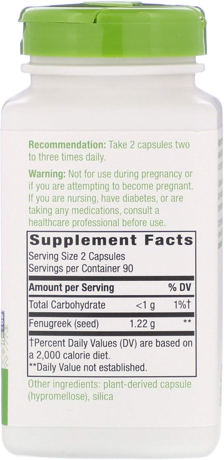 Fenugreek Seed Herbal 180 Capsules (Pack of 3) - görsel 2