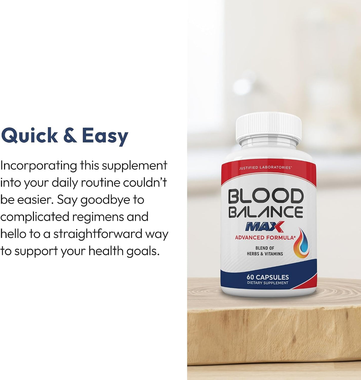 Justified Laboratories Blood Balance Max – 60 Capsules (Pack of 3) – Advanced Circulatory Support Formula - görsel 4