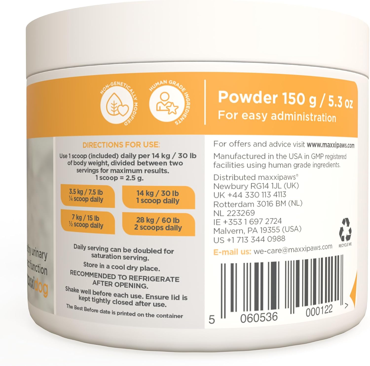 maxxiUtract Urinary and Bladder Support for Dogs – D-Mannose and Cranberry Powder - görsel 9