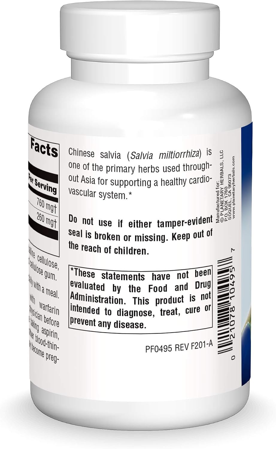 Planetary Herbals Salvia – 1,020 mg Full Spectrum – 120 Tablets - görsel 2