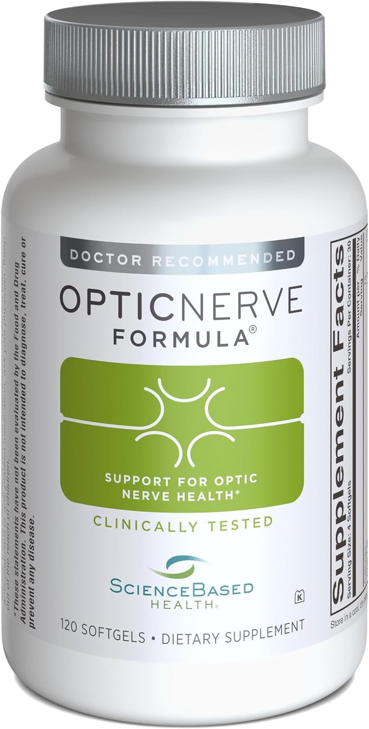 ScienceBased Health Optic Nerve Formula – Clinically Trialled Eye Supplement – 30-Day Supply - görsel 1