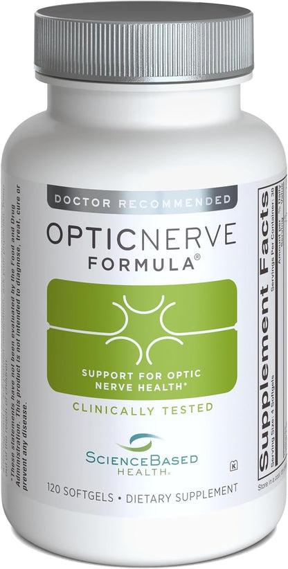 ScienceBased Health Optic Nerve Formula – Clinically Trialled Eye Supplement – 30-Day Supply