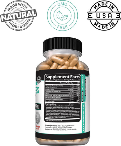 Kaya Naturals Natural Herbal Stress Support Supplement – 60 Capsules