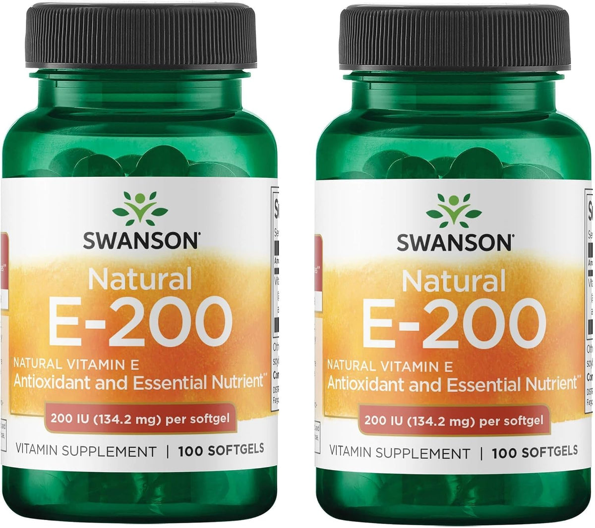 Swanson Natural Vitamin E 200 IU (134.2 mg) – 250 Softgels - görsel 9
