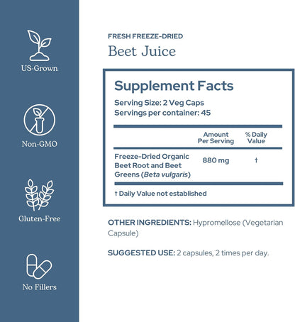 Organic Beet Juice Capsules