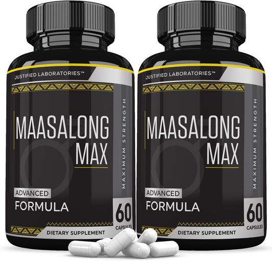 (2-Pack) Maasalong Max 1600mg Advanced Men's Health Formula, 120 Capsules