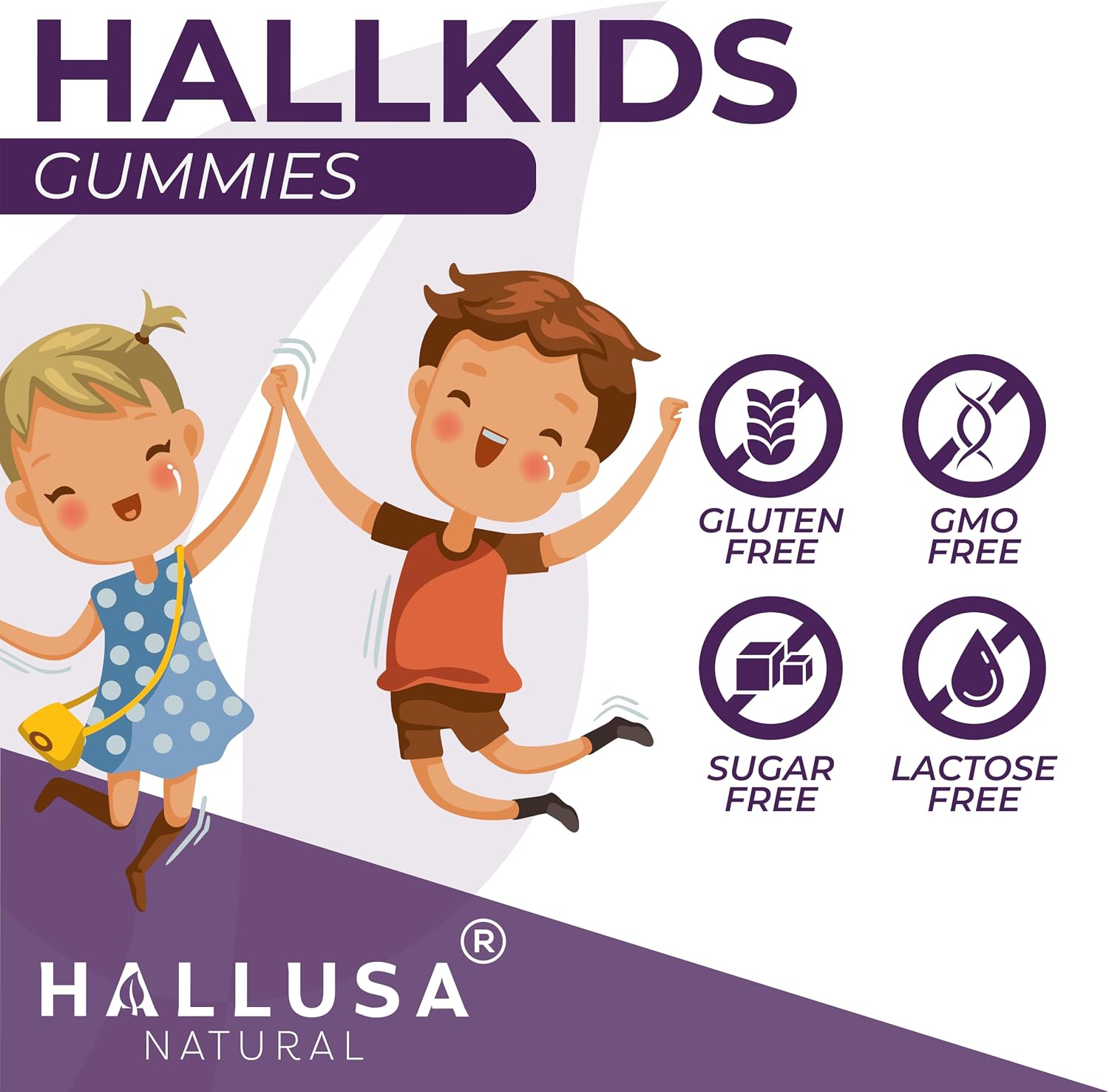Hallusa Natural Kids Multivitamin Gummies – Immune Support, Energy & Growth for Children - görsel 4