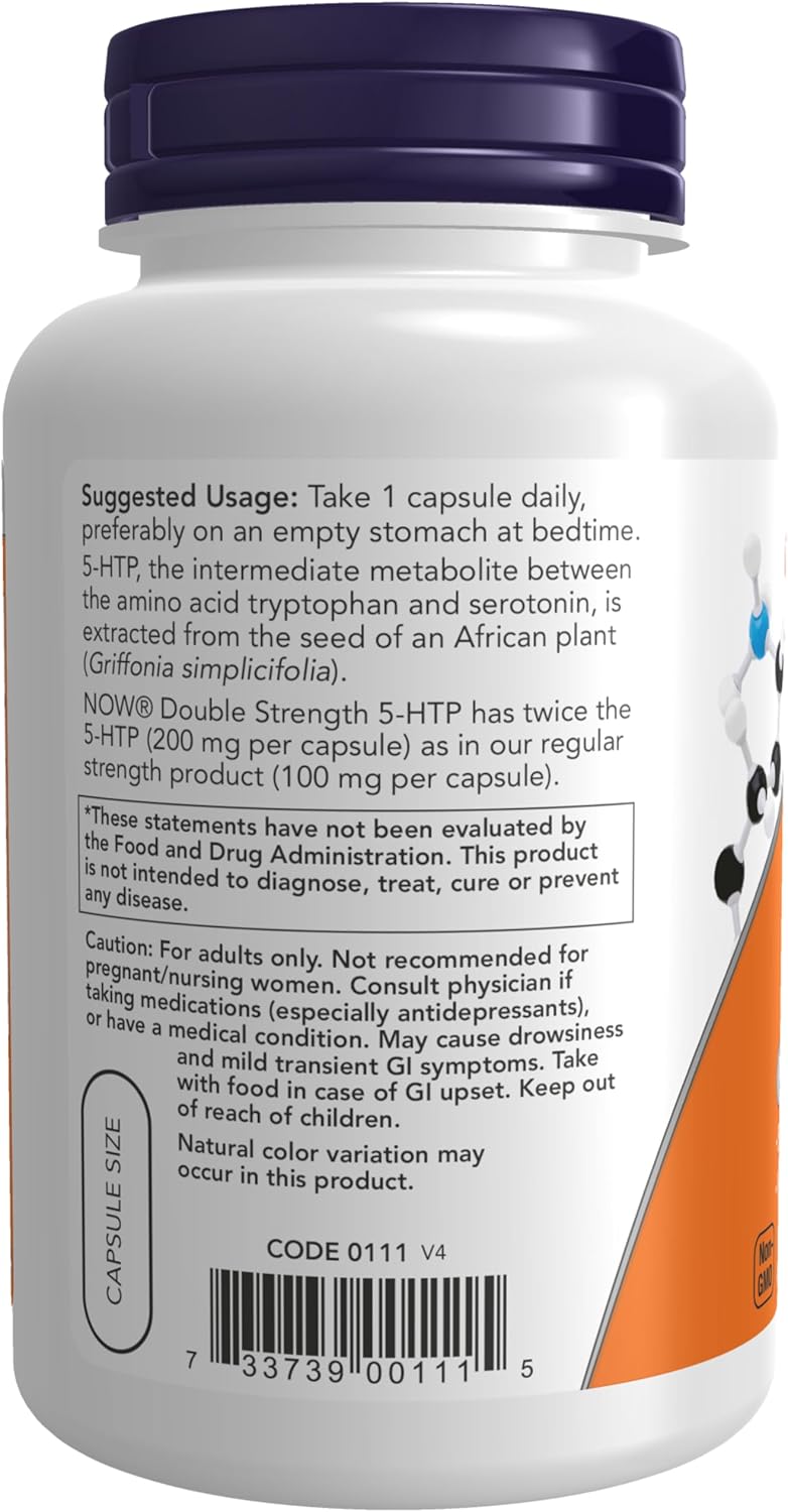 Now Foods 5-HTP 200 mg 120 VegCap - görsel 3