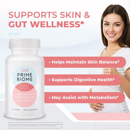 PrimeBiome Gummies – Inulin, Lion's Mane & Ginger | Prebiotic and Probiotic Support