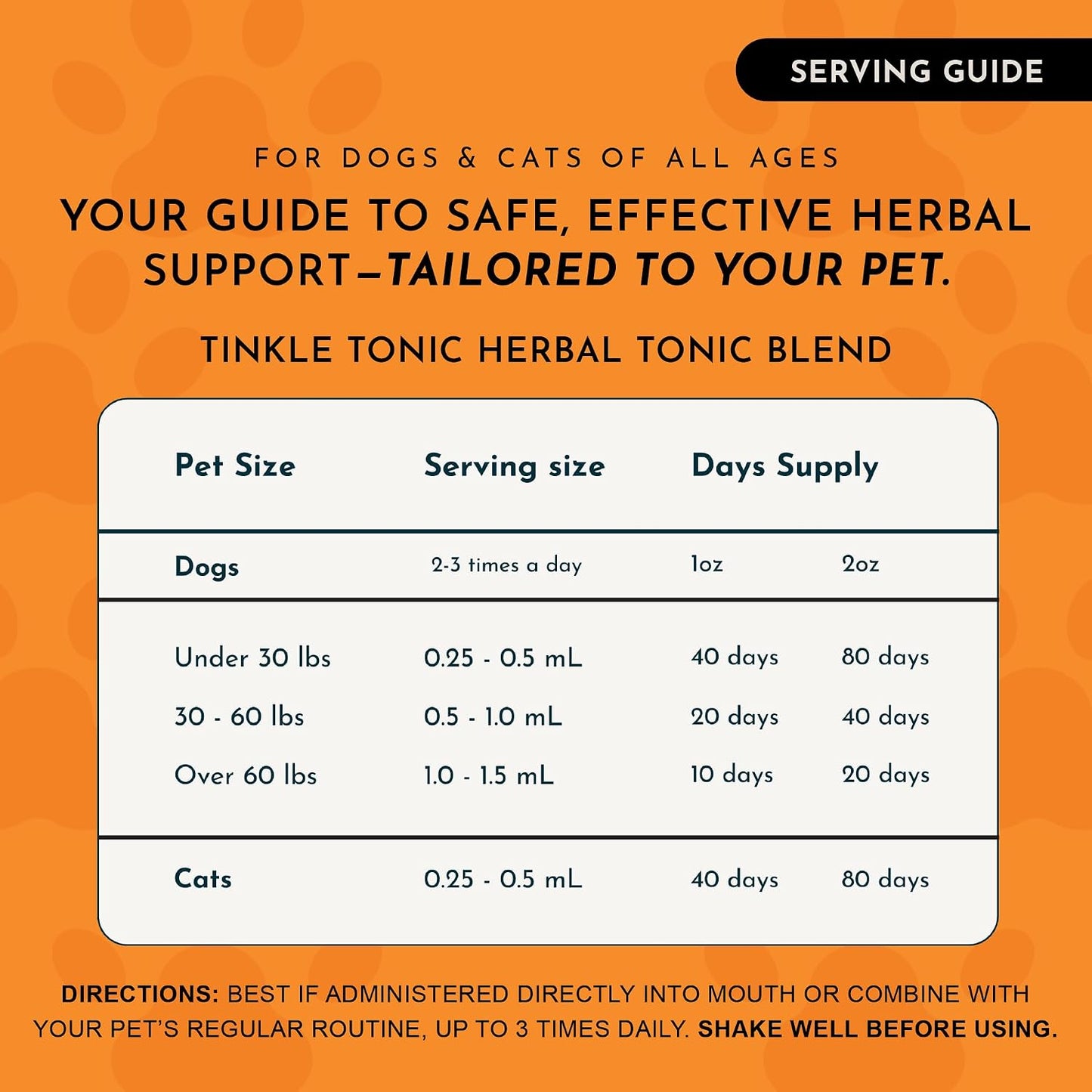 Animal Essentials Tinkle Tonic - Dog and Cat Urinary Tract Support, Kidney Supplement, Supports Urinary Tract, Bladder Health for Pets, with Marshmallow - 1 fl oz (29.5 ml) - görsel 4