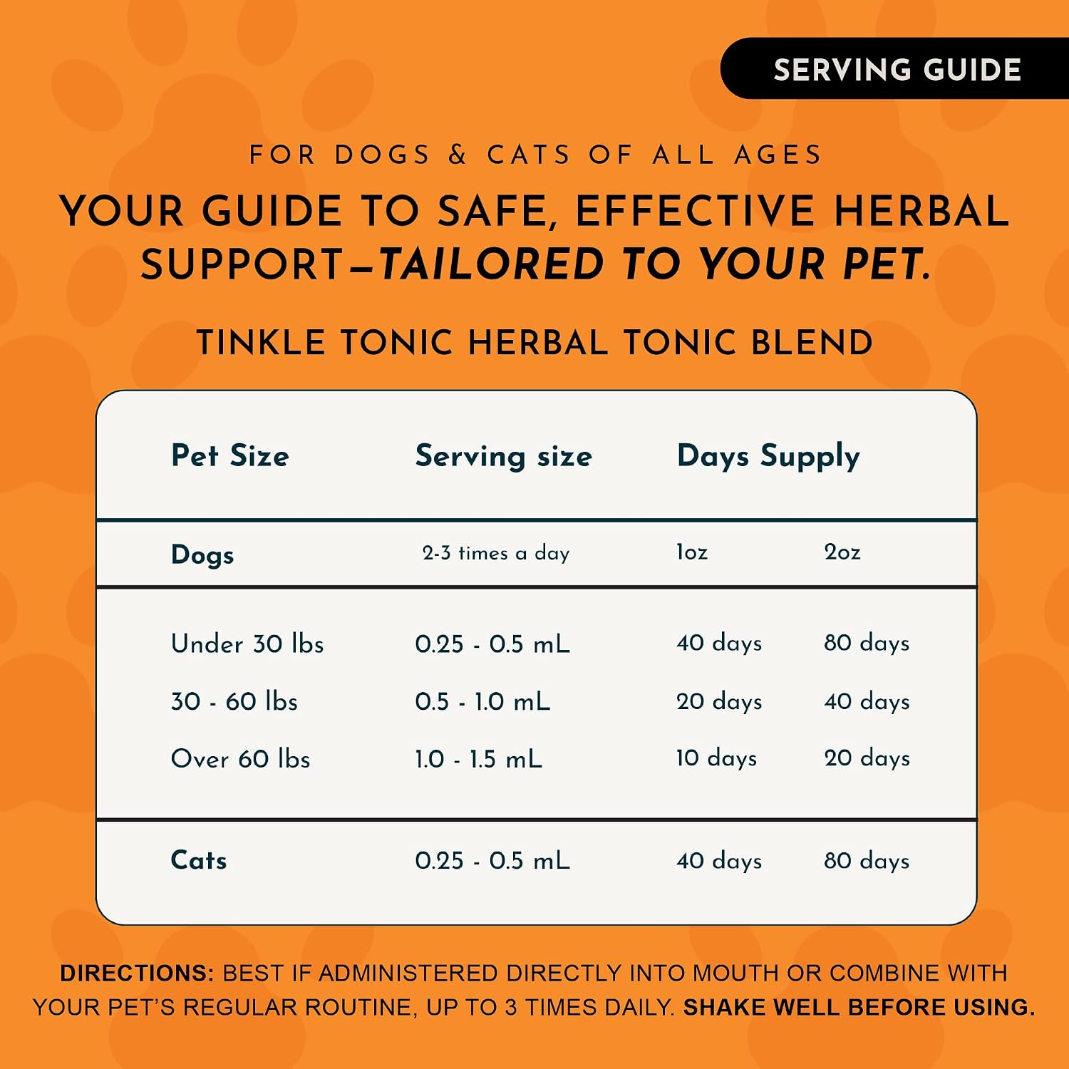 Animal Essentials Tinkle Tonic - Dog and Cat Urinary Tract Support, Kidney Supplement, Supports Urinary Tract, Bladder Health for Pets, with Marshmallow - 1 fl oz (29.5 ml) - görsel 4
