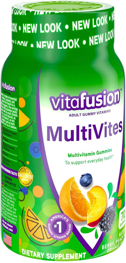 Vitafusion MultiVites Gummy Vitamins - 70 Gummies (Pack of 3)