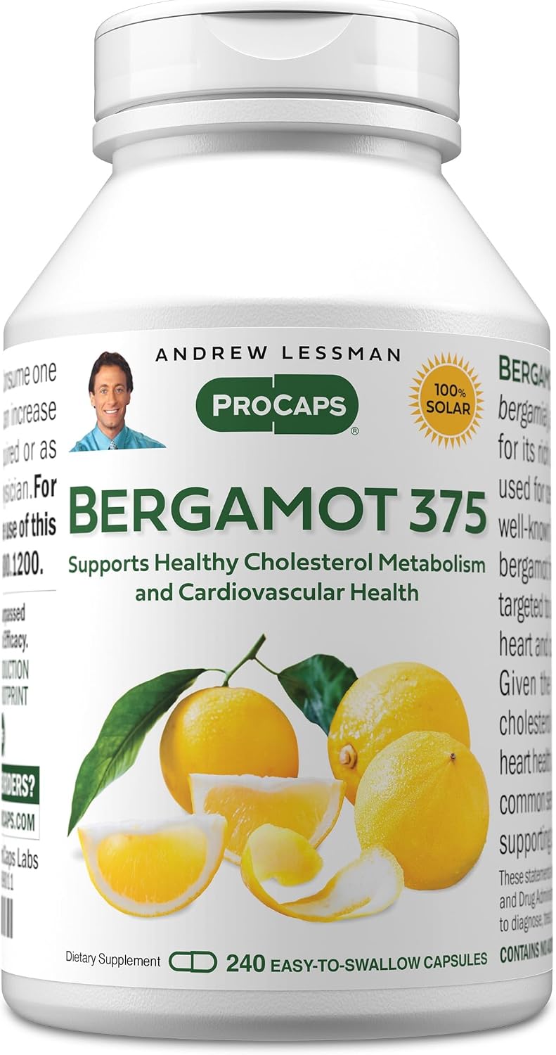 ANDREW LESSMAN Bergamot 375mg – 240 Capsules – High Potency, Standardised Extract. No Additives. - görsel 1