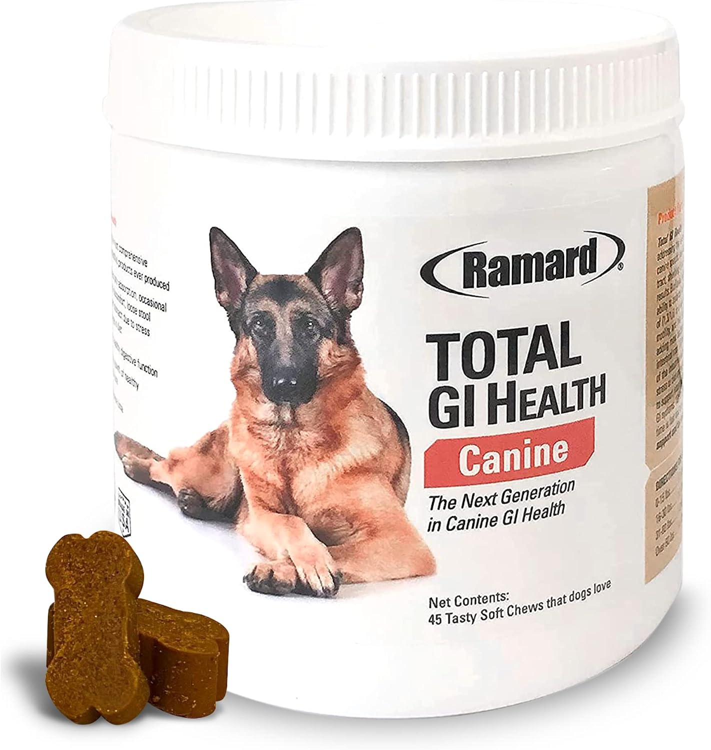 Ramard Total GI Canine Health Soft Chews - Digestive Support for Dogs, 45 Soft Chews - görsel 1